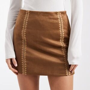 Gianni Bini Tan Mini Skirt